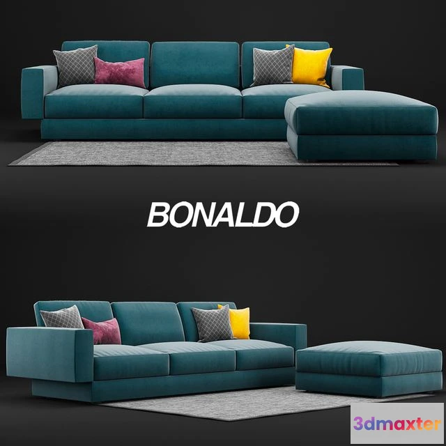 1539745 - Bonaldo All-One Sofa and Pouf 3D Max