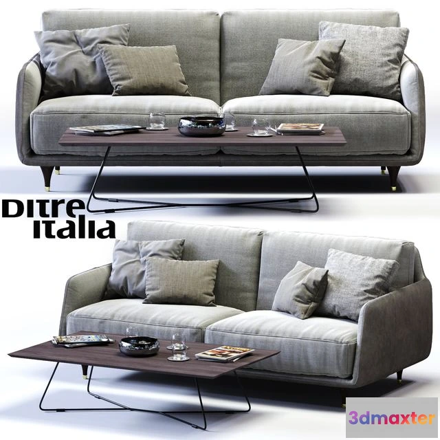 1539999 - Ditre Italia ELLIOT 2-er Maxi Sofa 3D Max