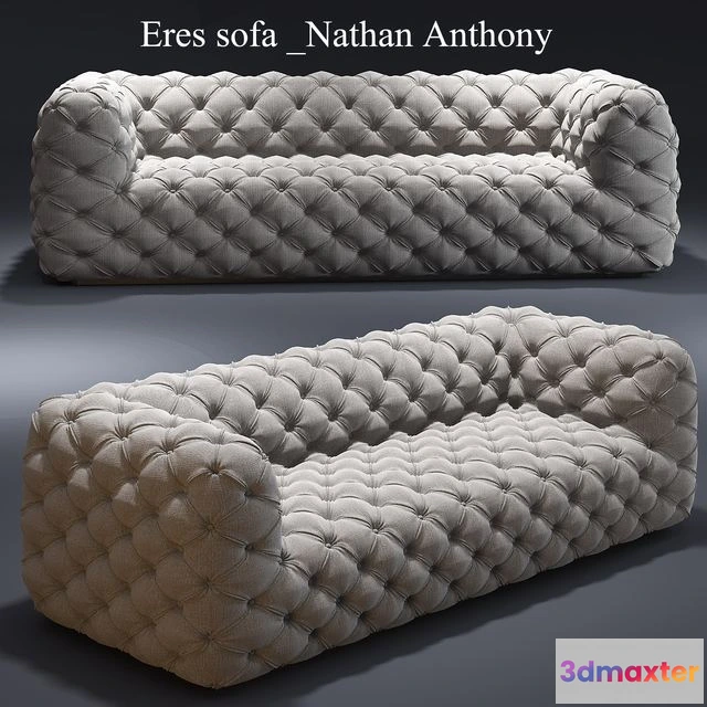 1540047 - Eres sofa _Nathan Anthony_Tufted_sofa 3D Max