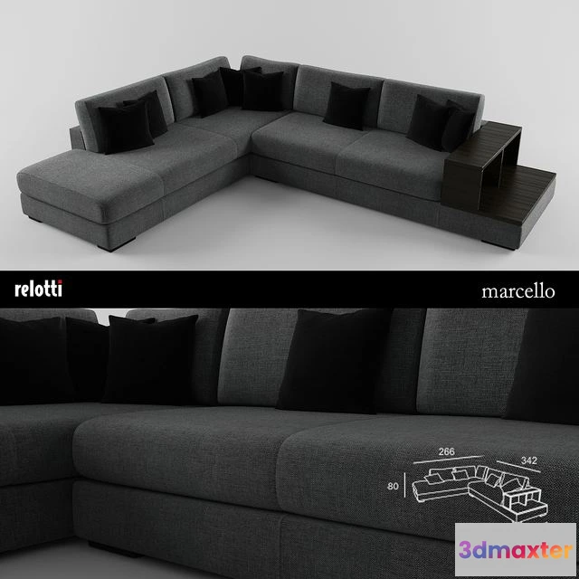 1541053 - Sofa Relotti Marcello 3D Max