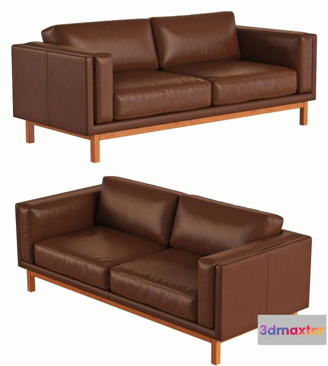 1541159 - West Elm Dekalb Leather Sofa 3D Max