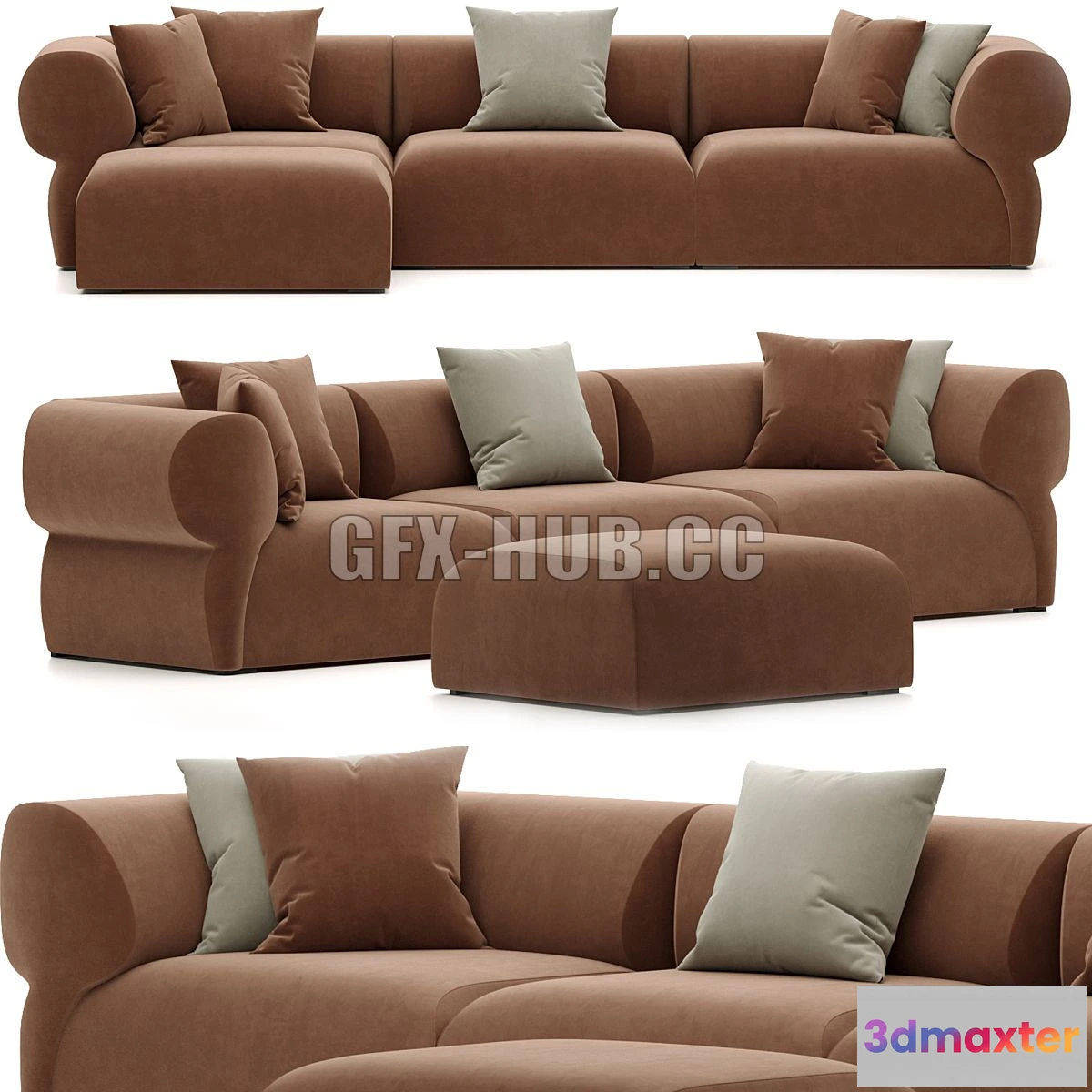 1541277 - BUTTERFLY OUTDOOR SOFA B&B ITALIA 3D Max