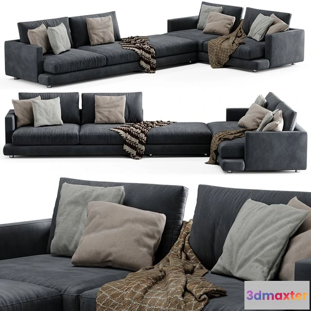 1541925 - Flexform Long Island Sofa Set 01 3D Max