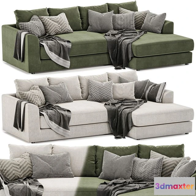 1542889 - Jessie Facing Chaise Sofa 3D Max