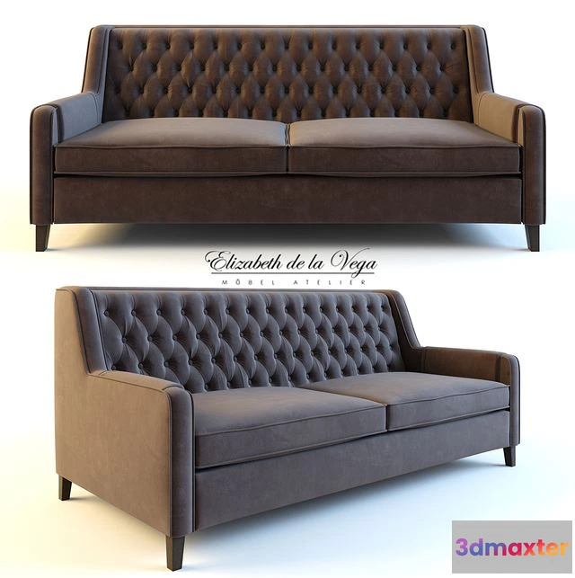1543373 - Sofa Elizabeth de la Vega A49 3D Max