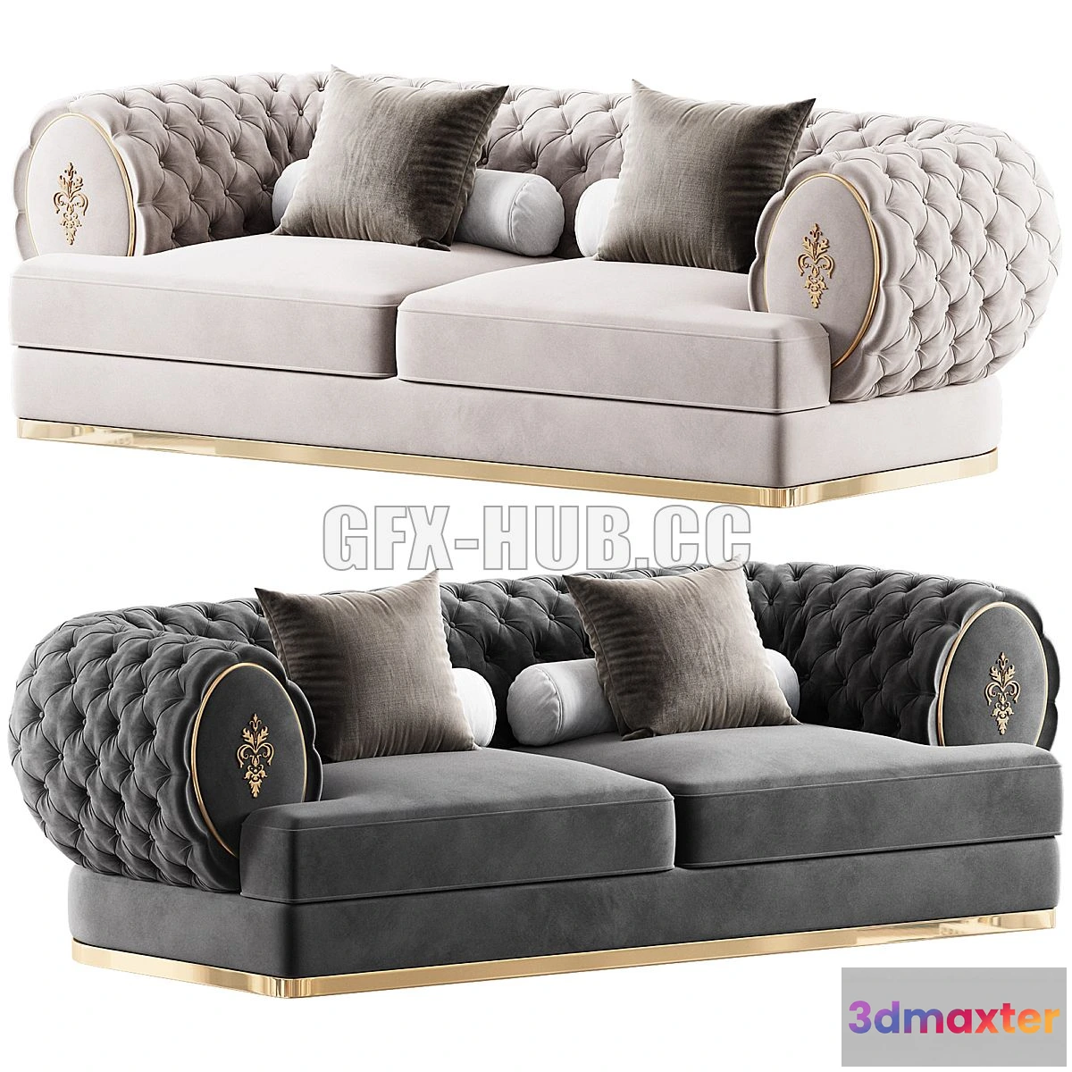 1543687 - Visionnaire_oberon_sofa 3D Max
