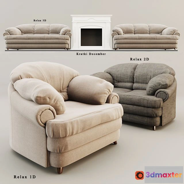 1544661 - Sofa and Armchair Relax 3D Max