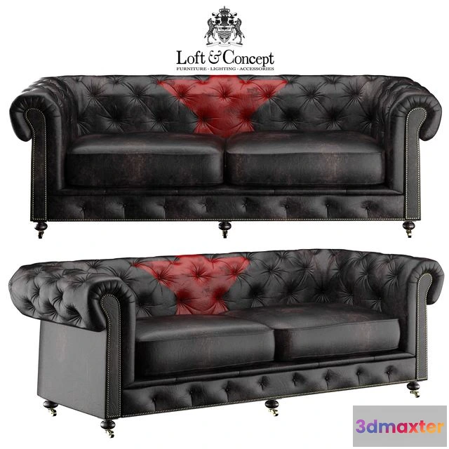 1544663 - Sofa Andrew Martin Rebel Mao Red Star 3D Max