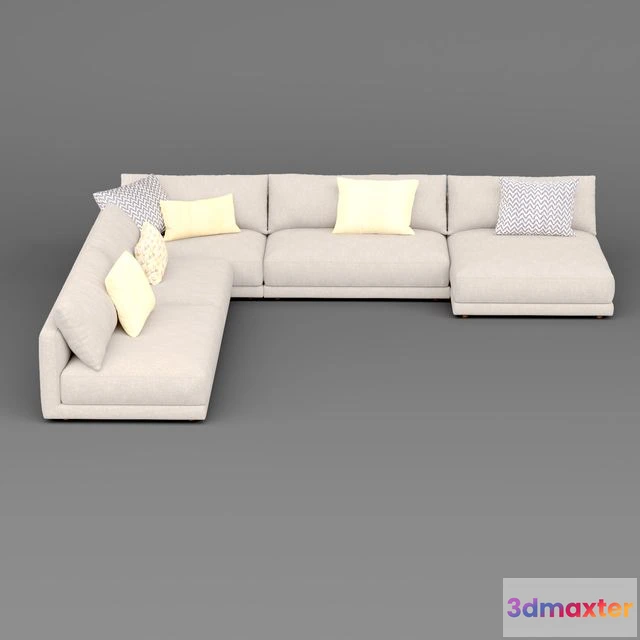 1545187 - Blanche Katarina Corner Couch Sofa N2 3D Max
