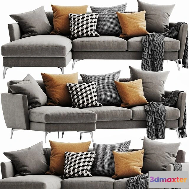 1545189 - Boconcept OSaka 5 Chaise Lounge 3D Max