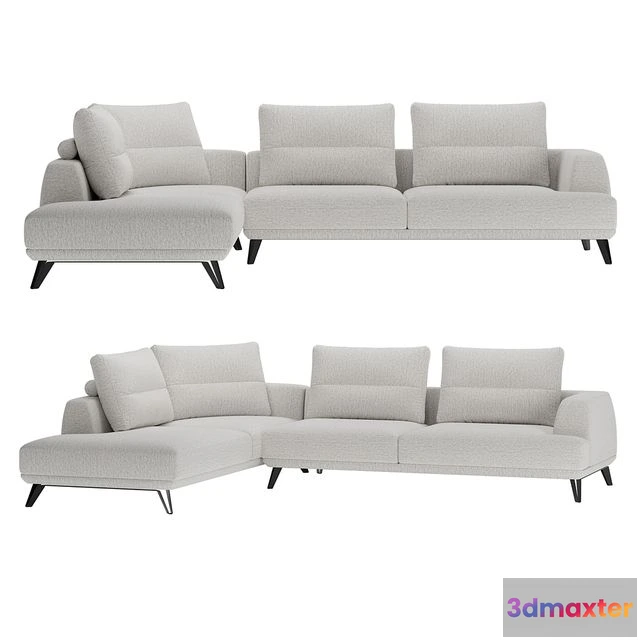 1545219 - Corner Italian sofa Doge from Italia Lounge 3D Max