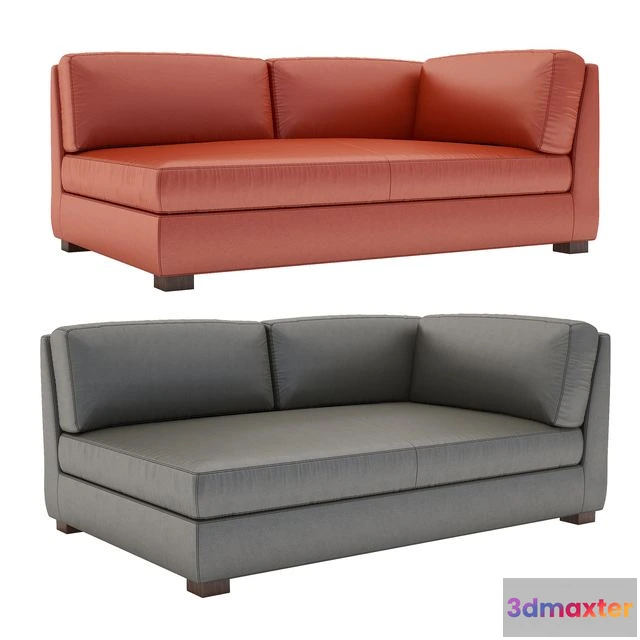 1545283 - Hayden Leather Left-arm Sofa 3D Max