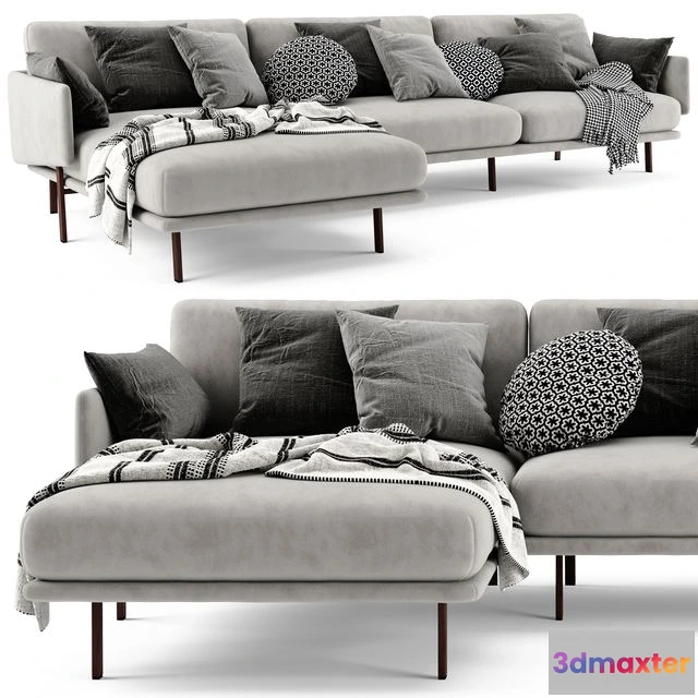 1545572 - Bonaldo Structure Chaise Longue Sofa 3D Max