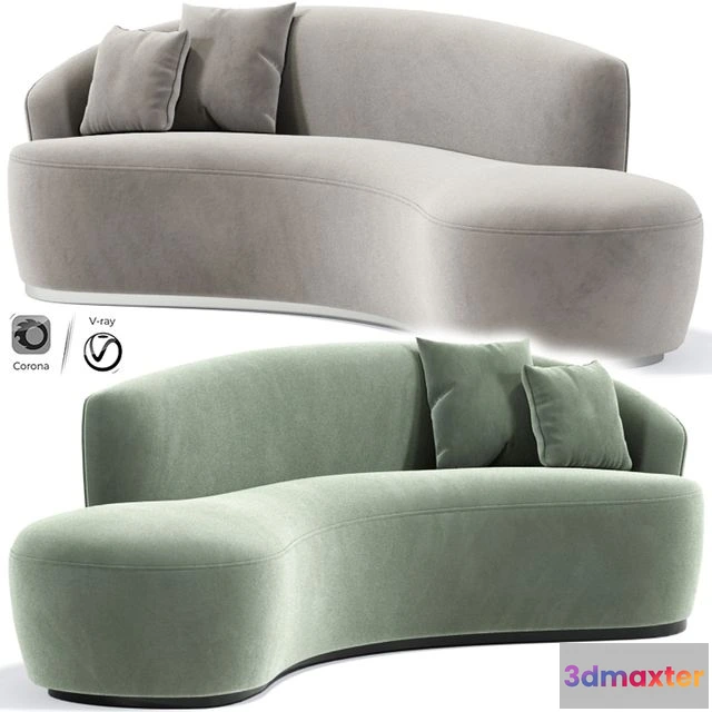 1547361 - Italian Inspired Modern Curved Sofa 3D Max
