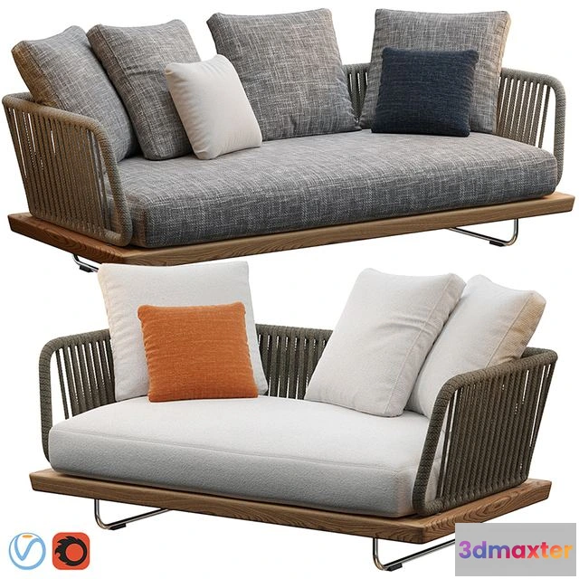 1547664 - Sunray sofa Minotti outdoor 3D Max