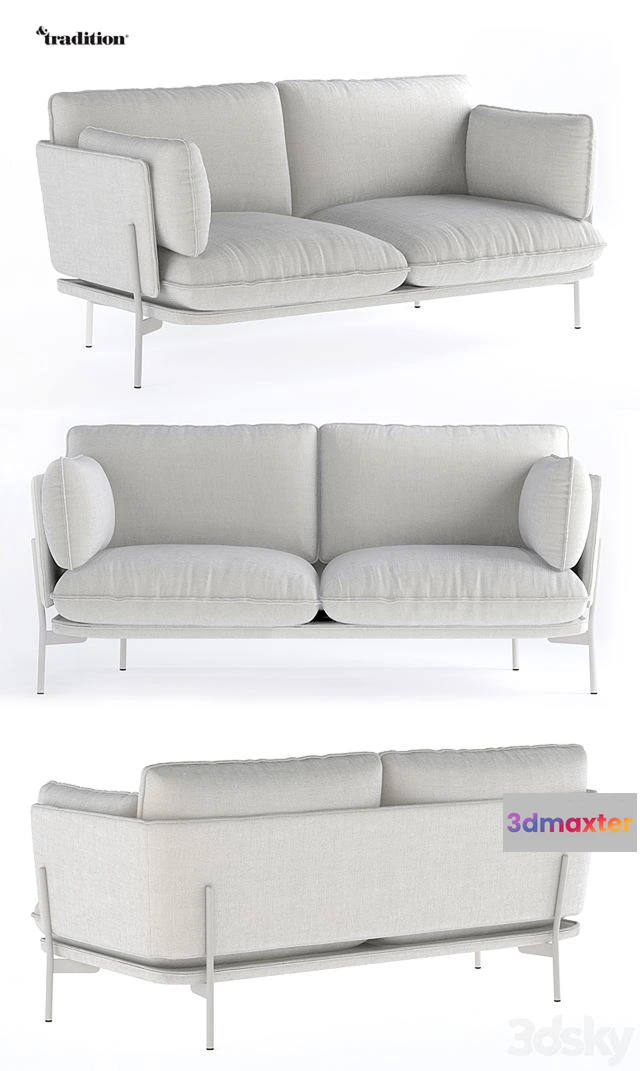 1548025 - Andtradition cloud 2 Seater sofa 3D Max
