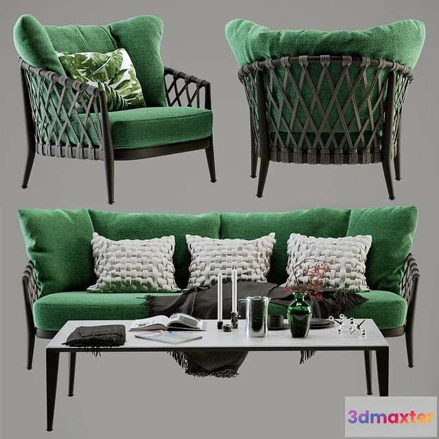 1548131 - B & B Italia Erica Sofa and Chair 3D Max