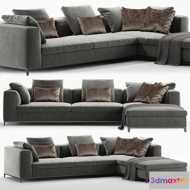 1548135 - B&B italia Michel Club sofa set 3D Max