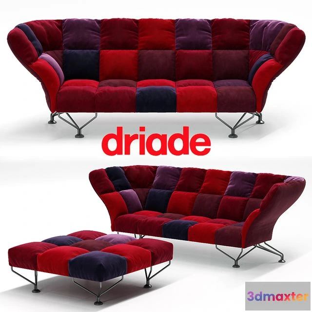 1548733 - Driade 33 Cuscini Sofa 3D Max