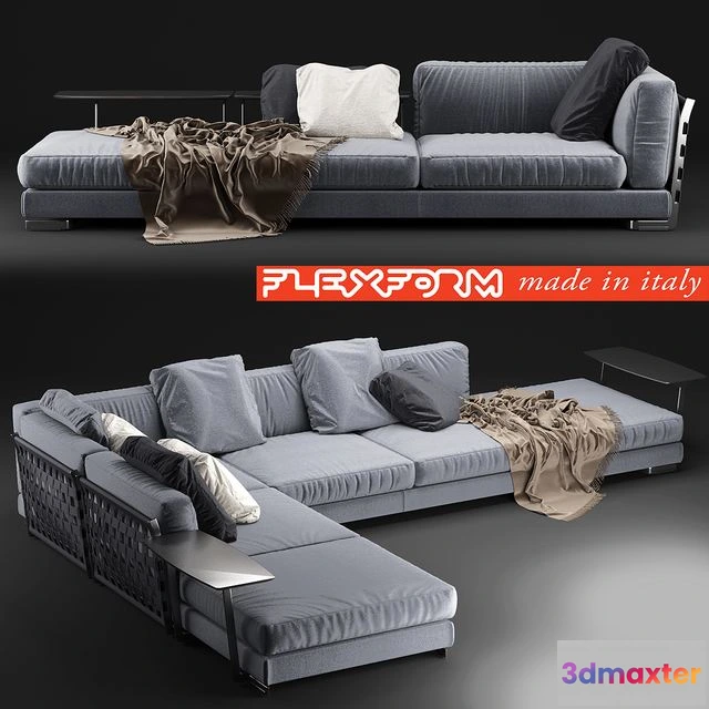 1549367 - 09 Cestone sofa Flexform 3D Max