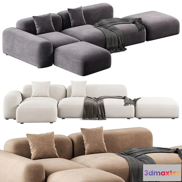1551043 - Customizable Sofa Lapis E019 3D Max