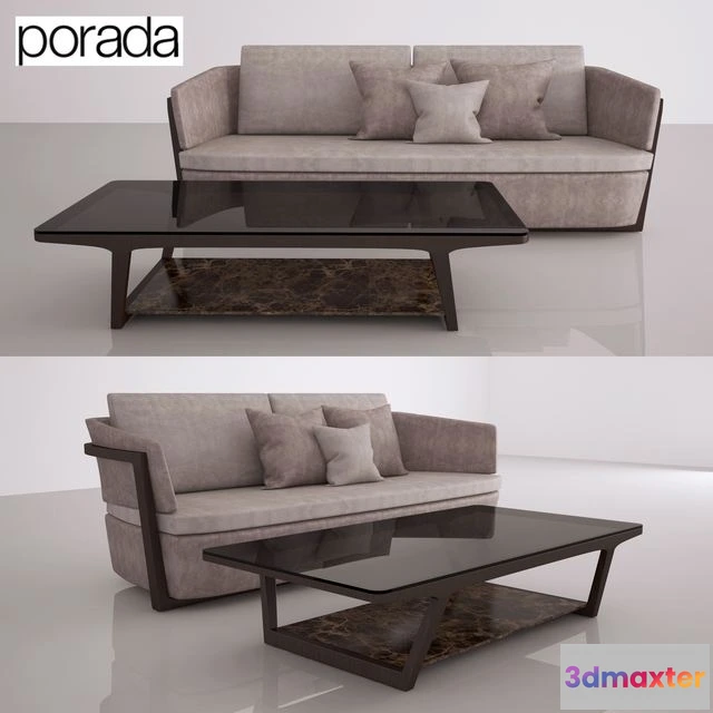 1552259 - Porada Arena Sofa Sofa 224 and table 150 Script 3D Max
