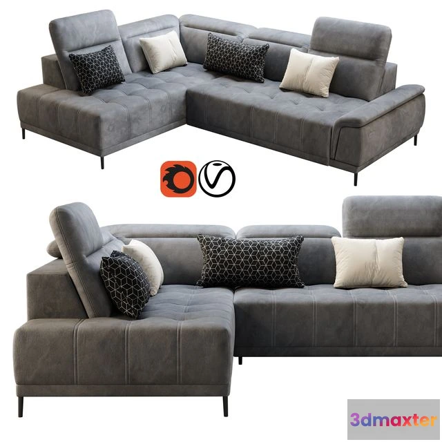 1552869 - Wersal Calvaro L sofa 3D Max