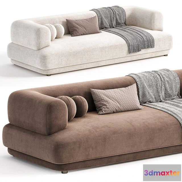 1552937 - Zanotta BUMPER Fabric Sofa 3D Max