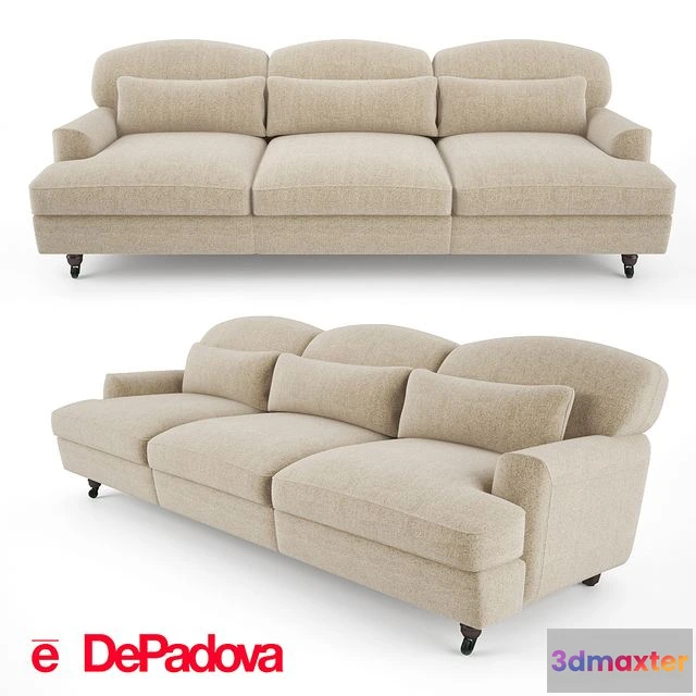 1553179 - De Padova - Raffles Sofa (three-seater sofa) 3D Max