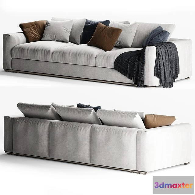 1553259 - Flexform Asolo 3 seater sofa 3D Max