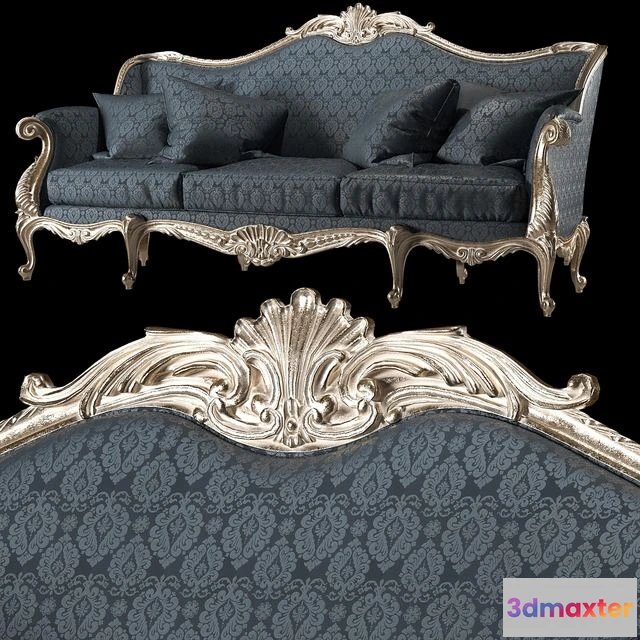 1553377 - Kosovart rococo sofa 3D Max