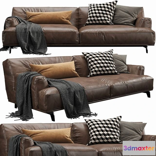 1553515 - Poliform Tribeca Leather 3D Max