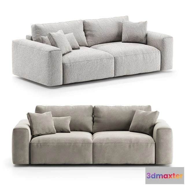 1553575 - Sofa 2 - seater Rosseto from One&Home 3D Max