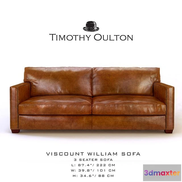 1553657 - Viscount William Sofa Sofa 3-seater 3D Max