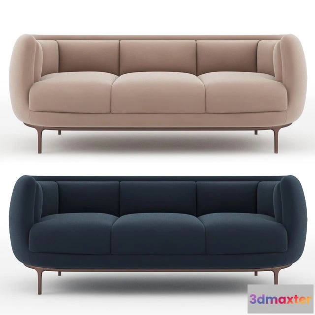 1553681 - Wittmann Vuelta Sofa 3 Seats 3D Max