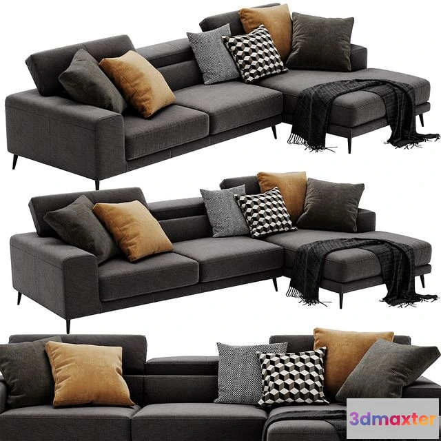 1554041 - Ditre Italia Anderson Chaise Lounge 3D Max