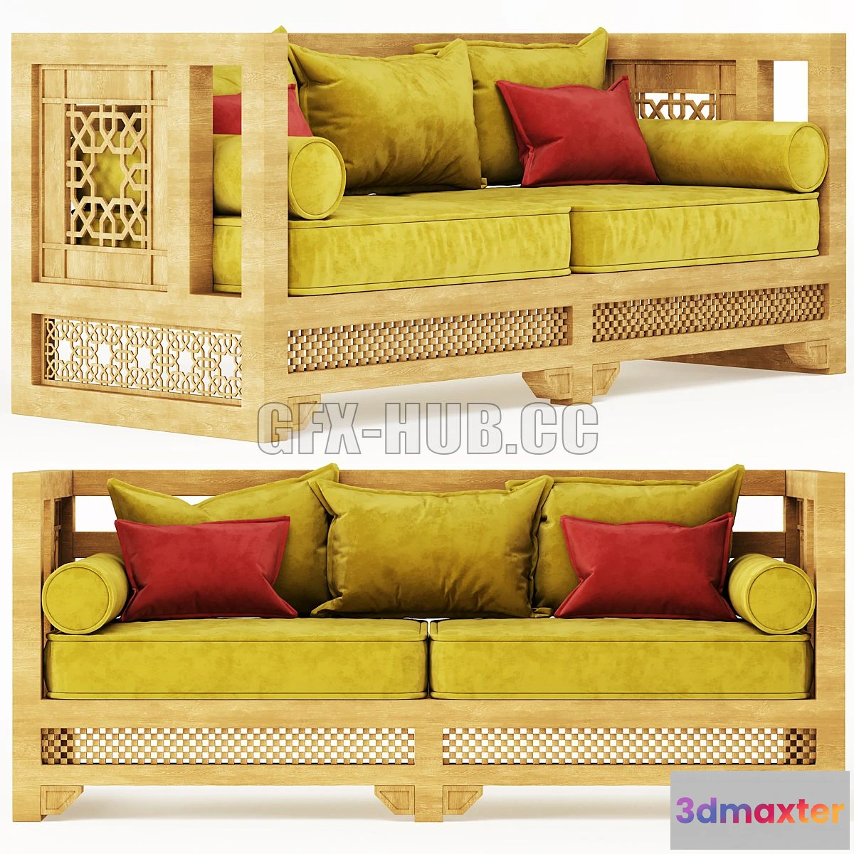 1554763 - Arabic sofa 3D Max