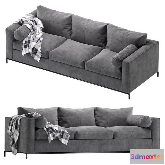 1555881 - Sofa B&B Italia Project GEORGE Velvet 3D Max