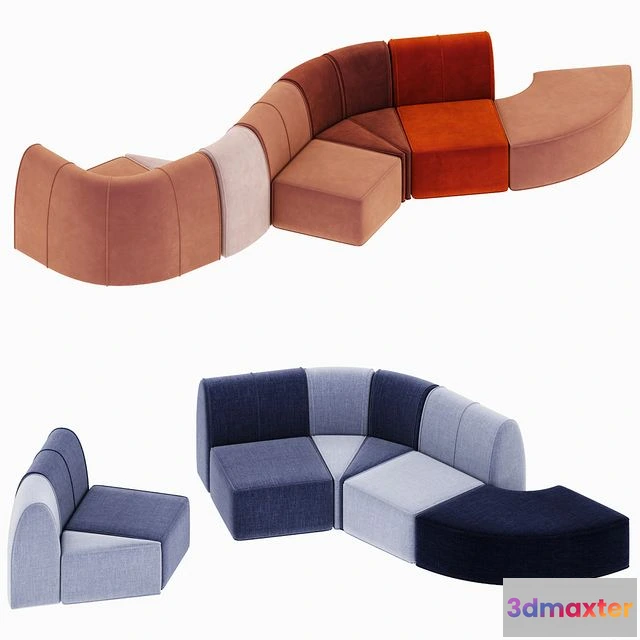 1556395 - lake modular sofa 3D Max