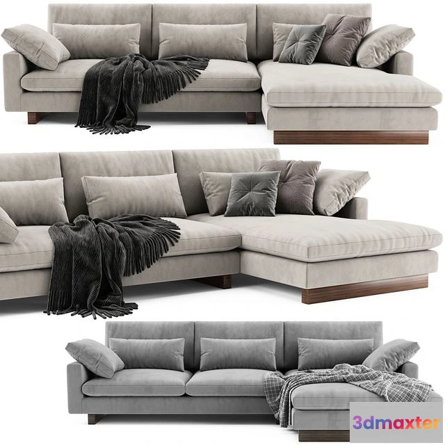 1556631 - West Elm Harmony Chaise Longue 3D Max