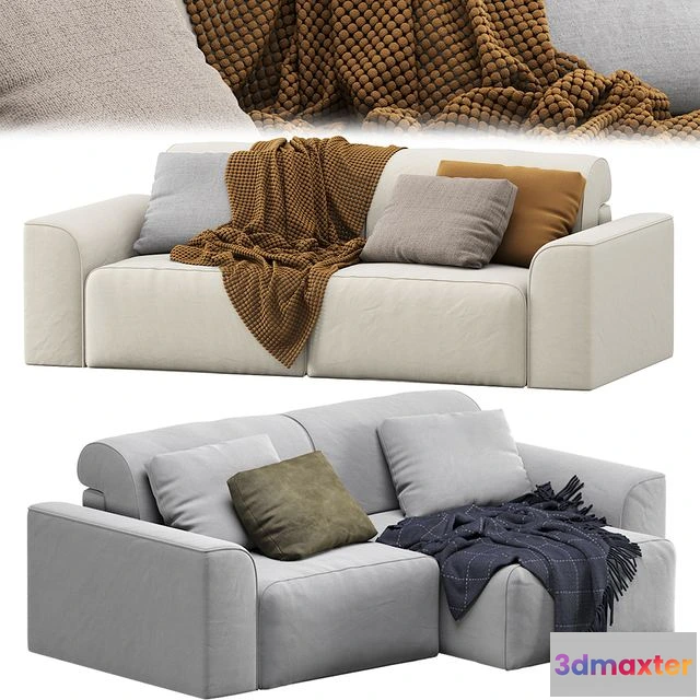 1557477 - Corner Sofa Baivin Soft Light by Divan.ru 3D Max