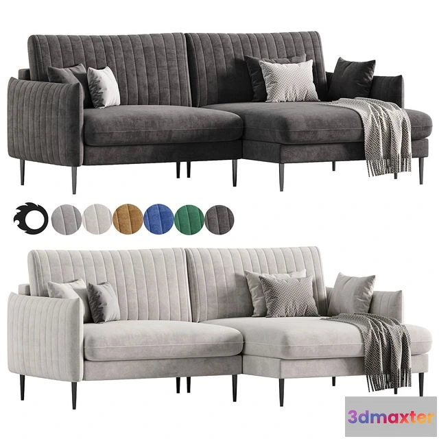 1557717 - Svaut velvet Sofa 3D Max