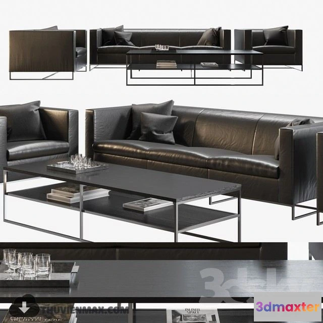 1558595 - Minotti set 03 sofa table 3D Max