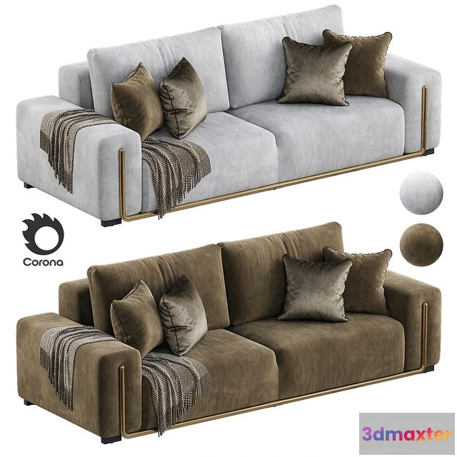 1558879 - Modern gray sofa 3D Max