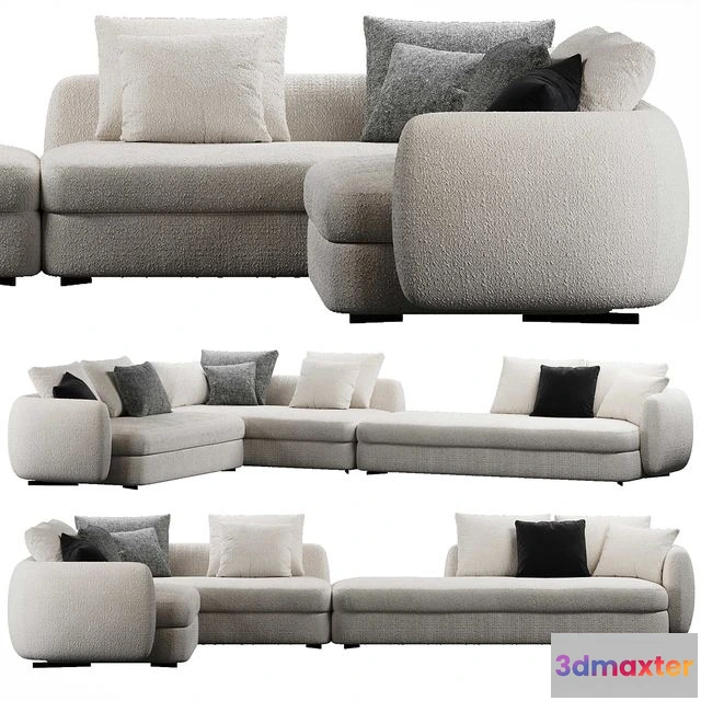 1559727 - Poliform Saint Germain sofa 3D Max
