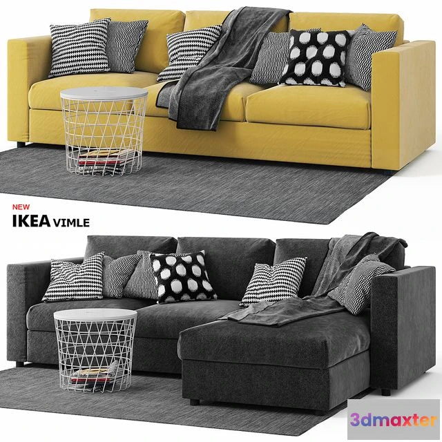1560340 - Vimle Ikea Sofas Wimle Ikea 3D Max