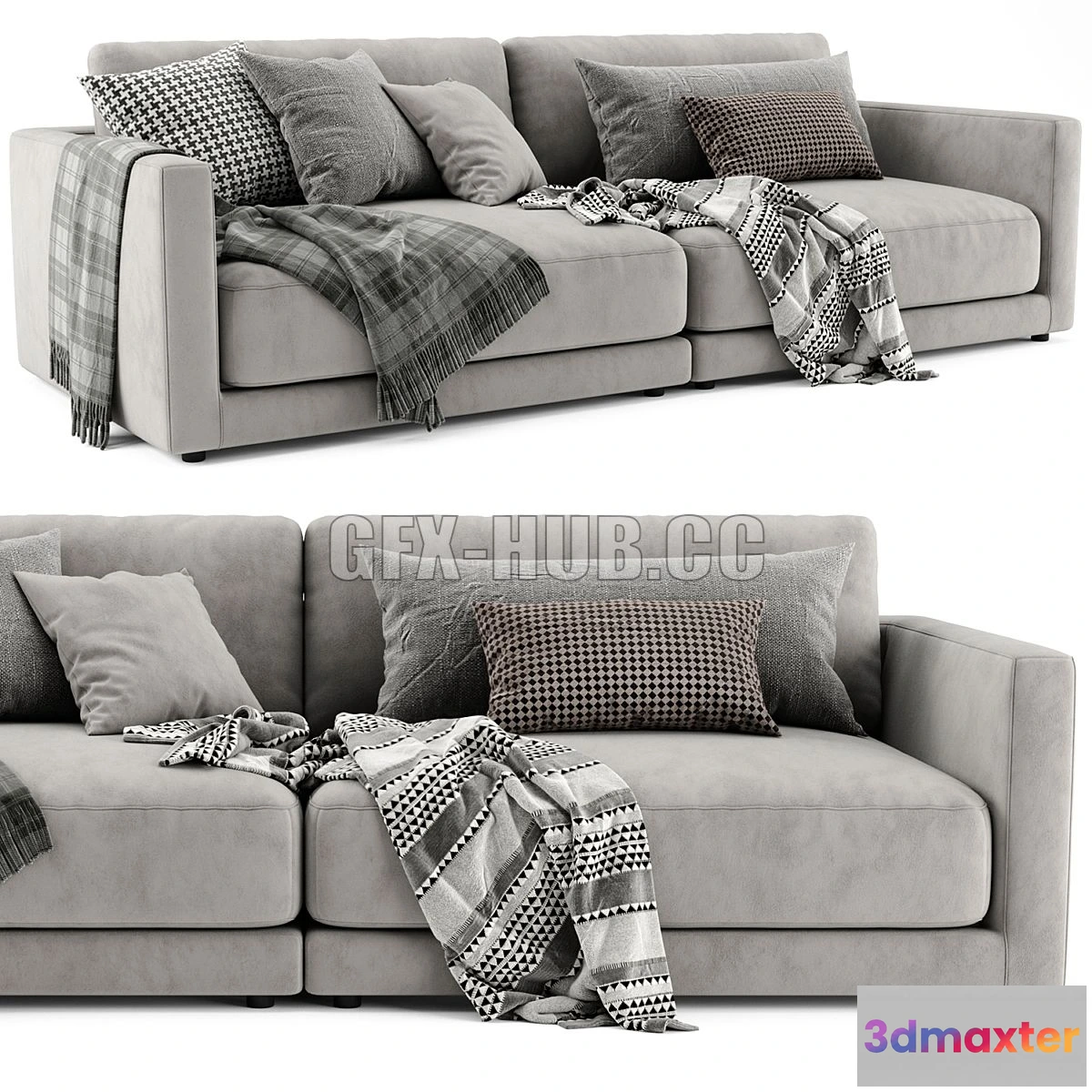 1560994 - Blanche Katarina 2 Seats Sofa 3D Max