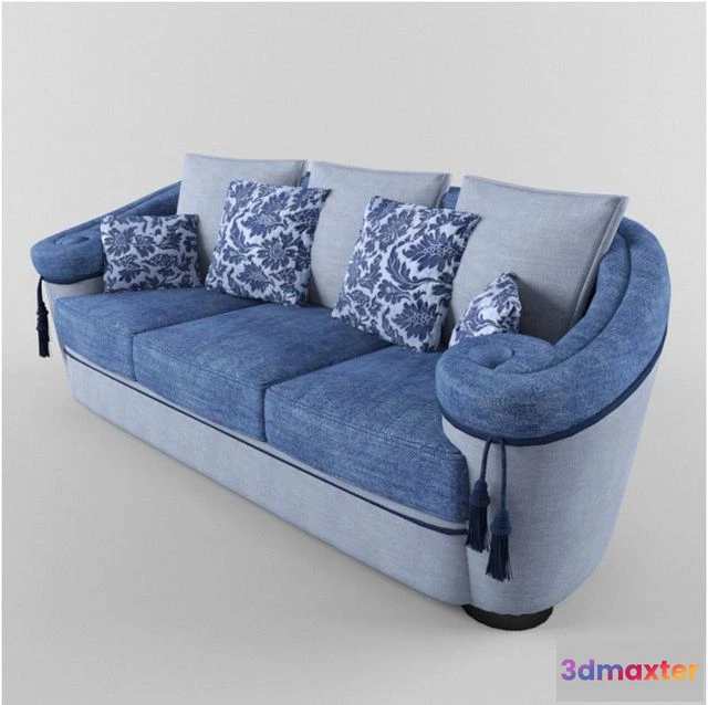 1561465 - Sofa 002 blue 3D Max