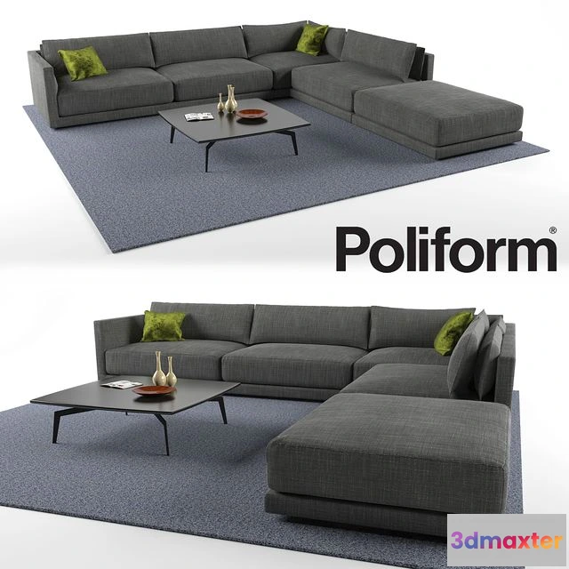 1561481 - Sofa Bristol (corner) 3D Max