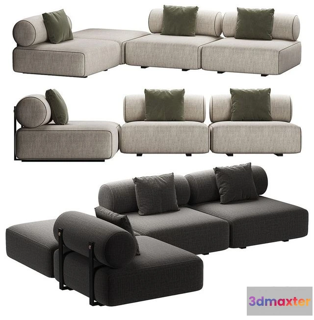 1561503 - Sofa Shinto by Domkapa (with pillows)) 3D Max